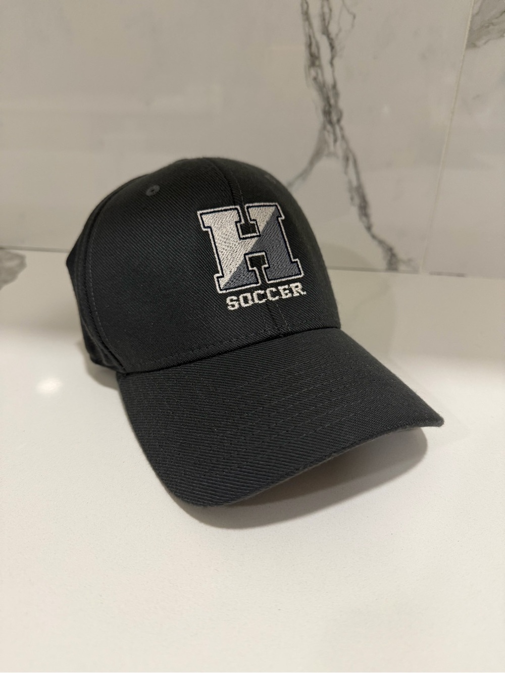 H Soccer Hat Nike M Size Adjustable Black Cotton Cap